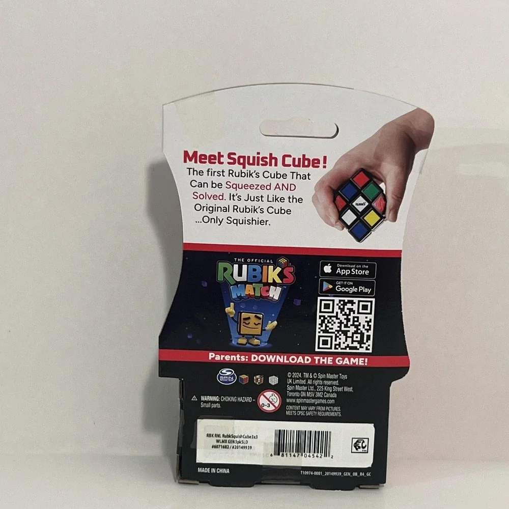 Rubik's Cube Squish 3x3 Soft Sensory Puzzle Game 50th Anniversary